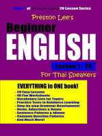 Preston Lee's Beginner English Lesson 1: 20 For Thai Speakers