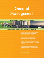 General Management A Complete Guide - 2020 Edition