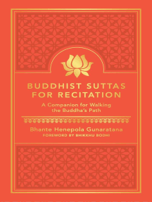 Buddhist Suttas for Recitation: A Companion for Walking the Buddha's Path
