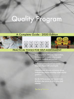Quality Program A Complete Guide - 2020 Edition