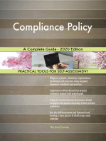 Compliance Policy A Complete Guide - 2020 Edition