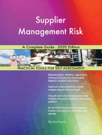 Supplier Management Risk A Complete Guide - 2020 Edition