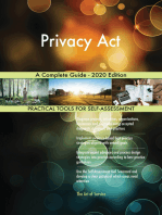 Privacy Act A Complete Guide - 2020 Edition