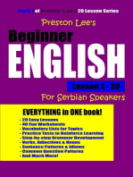 Preston Lee's Beginner English Lesson 1: 20 For Serbian Speakers
