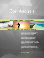 Cost Analysis A Complete Guide - 2020 Edition