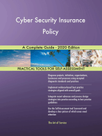 Cyber Security Insurance Policy A Complete Guide - 2020 Edition
