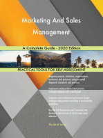 Marketing And Sales Management A Complete Guide - 2020 Edition
