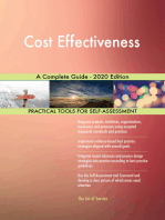 Cost Effectiveness A Complete Guide - 2020 Edition