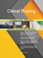 Critical Thinking A Complete Guide - 2020 Edition