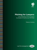 Pitching for Lawyers: Using Marketing Communications Techniques to Improve your Win Ratio