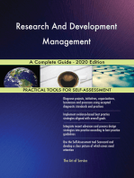 Research And Development Management A Complete Guide - 2020 Edition
