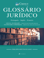 Glossário Jurídico: Português - Inglês - Francês