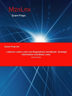 Exam Prep for:: Lebanon Labor Laws and Regulations Handbook: Strategic Information and Basic Laws