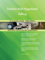 Solution And Negotiated Selling A Complete Guide - 2020 Edition