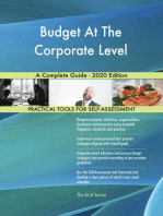 Budget At The Corporate Level A Complete Guide - 2020 Edition