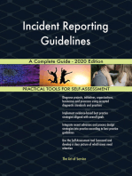 Incident Reporting Guidelines A Complete Guide - 2020 Edition