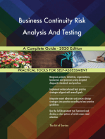 Business Continuity Risk Analysis And Testing A Complete Guide - 2020 Edition