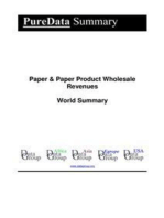 Paper & Paper Product Wholesale Revenues World Summary: Market Values & Financials by Country