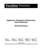 Appliance, Television & Electronics Store Revenues World Summary: Market Values & Financials by Country