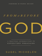 From and Before God: A Practical Introduction to Expository Preaching