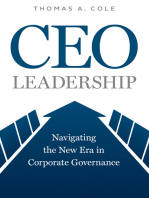 CEO Leadership: Navigating the New Era in Corporate Governance