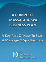 A Complete Massage & Spa Business Plan