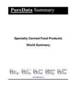 Specialty Canned Food Products World Summary: Market Values & Financials by Country