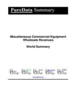 Miscellaneous Commercial Equipment Wholesale Revenues World Summary: Market Values & Financials by Country