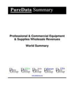 Professional & Commercial Equipment & Supplies Wholesale Revenues World Summary: Market Values & Financials by Country