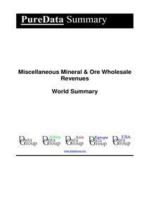 Miscellaneous Mineral & Ore Wholesale Revenues World Summary: Market Values & Financials by Country