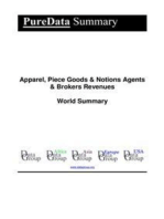 Apparel, Piece Goods & Notions Agents & Brokers Revenues World Summary: Market Values & Financials by Country