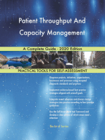 Patient Throughput And Capacity Management A Complete Guide - 2020 Edition