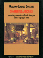Comprender a Chomsky: Introducción y comentarios a la filosofía chomskyana sobre el lenguje y la mente