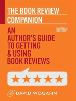 The Book Review Companion: An Author’s Guide to Getting and Using Book Reviews: Countdown to Book Launch, #3