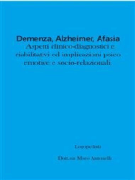 Demenza, Alzheimer, Afasia: aspetti clinico-diagnostici e riabilitativi ed implicazioni psico-emotive e socio-relazionali.