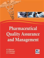 Pharmaceutical Quality Assurance and Management