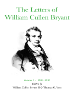 The Letters of William Cullen Bryant: Volume I, 1809–1836