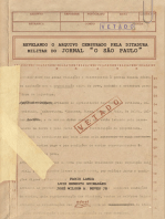 Revelando o arquivo censurado pela ditadura militar do jornal "O São Paulo"