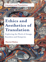 Ethics and Aesthetics of Translation: Exploring the Works of Atxaga, Kundera and Semprún
