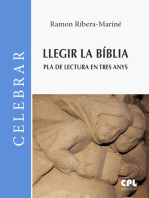 Llegir la Bíblia. Pla de lectura en tres anys