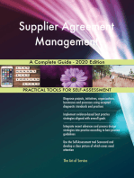 Supplier Agreement Management A Complete Guide - 2020 Edition