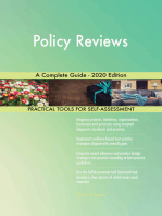Policy Reviews A Complete Guide - 2020 Edition