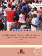 Música popular bailable cubana: Letras y juicios de valor (Siglos XVIII-XX)