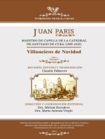Juan Paris, maestro de capilla de la Catedral de Santiago de Cuba (1805-1845): Villancicos de Navidad (Libro I)