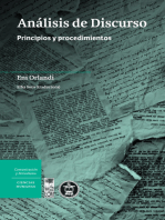 Análisis de Discurso: Principios y procedimientos