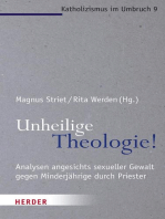 Unheilige Theologie!: Analysen angesichts sexueller Gewalt gegen Minderjährige durch Priester