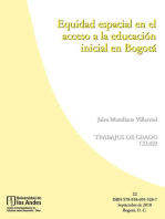 Equidad espacial en el acceso a la educación inicial en Bogotá