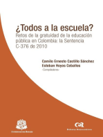 ¿Todos a la escuela?: Retos de la gratuidad de la educación pública en Colombia: la Sentencia C-376 de 2010