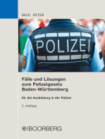 Fälle und Lösungen zum Polizeigesetz Baden-Württemberg: für die Ausbildung in der Polizei
