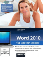 Word 2010 für Späteinsteiger: Ideal für Ein- und Umsteiger: Word 2010 einfach erklärt